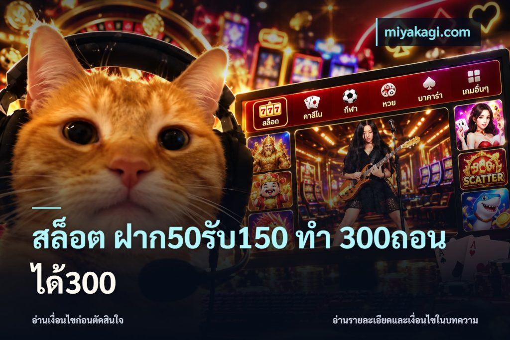 สล็อต ฝาก50รับ150 ทํา 300ถอนได้300