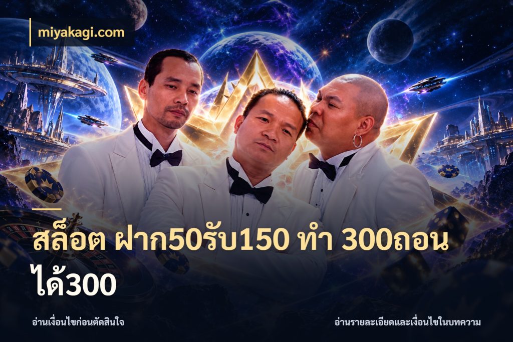 สล็อต ฝาก50รับ150 ทํา 300ถอนได้300 จับประเด็นยอดรับก่อนเลือกความสนุก สไตล์ miyakagi.com