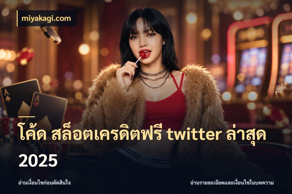 โค้ด สล็อตเครดิตฟรี twitter ล่าสุด 2025 miyakagi.com จากชื่อเครดิตฟรีสู่ความสนุกที่เข้าใจได้