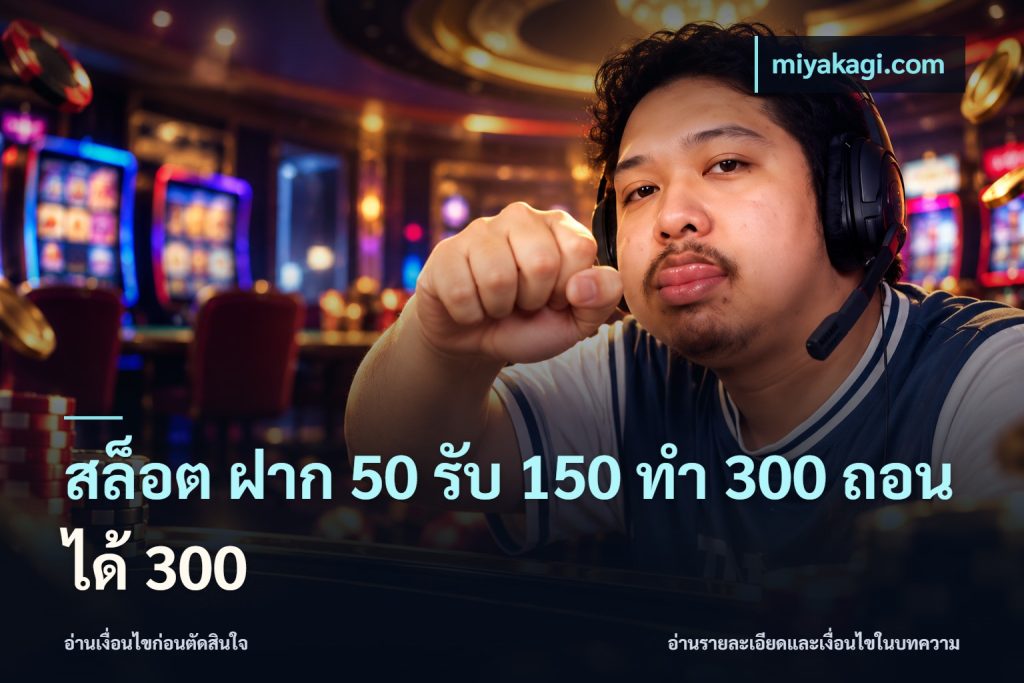 สล็อต ฝาก 50 รับ 150 ทํา 300 ถอนได้ 300