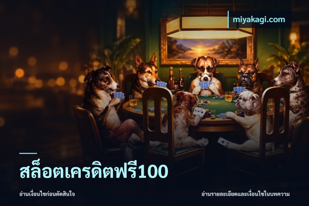 สล็อตเครดิตฟรี100