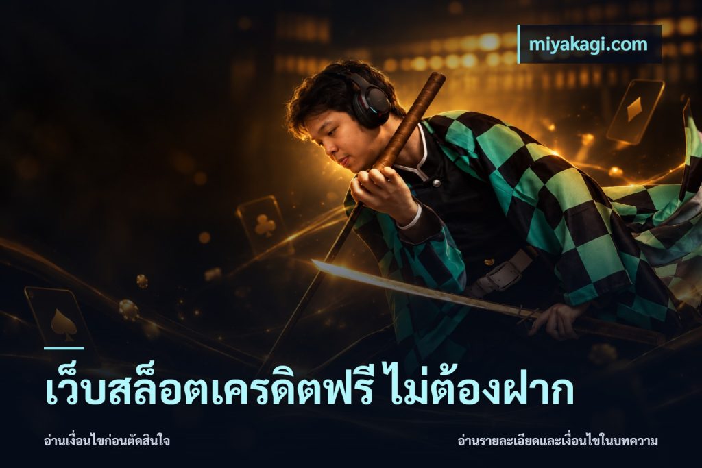 เว็บสล็อตเครดิตฟรี ไม่ต้องฝาก