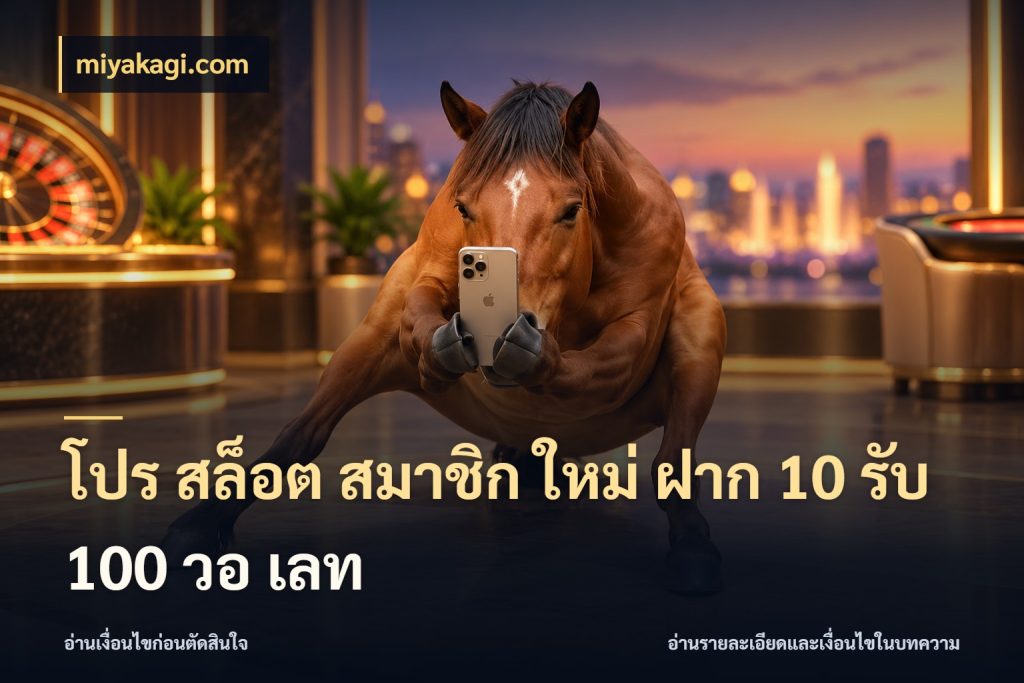 โปร สล็อต สมาชิก ใหม่ ฝาก 10 รับ 100 วอ เลท จับประเด็นยอดรับก่อนเลือกความสนุก ในมุม miyakagi.com