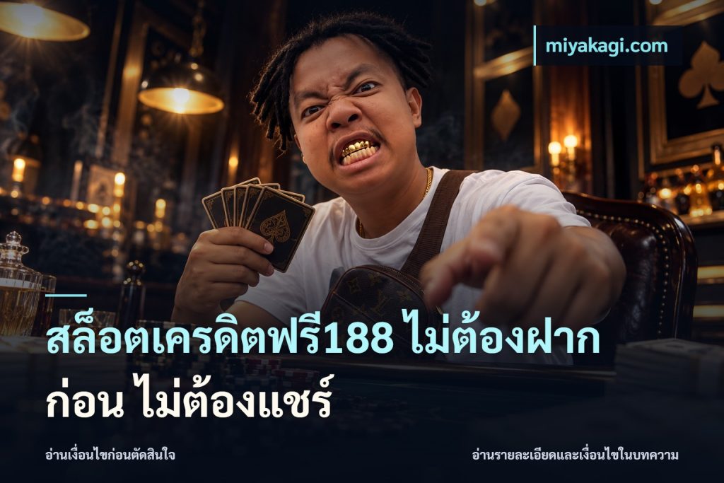 สล็อตเครดิตฟรี188 ไม่ต้องฝาก ก่อน ไม่ต้องแชร์