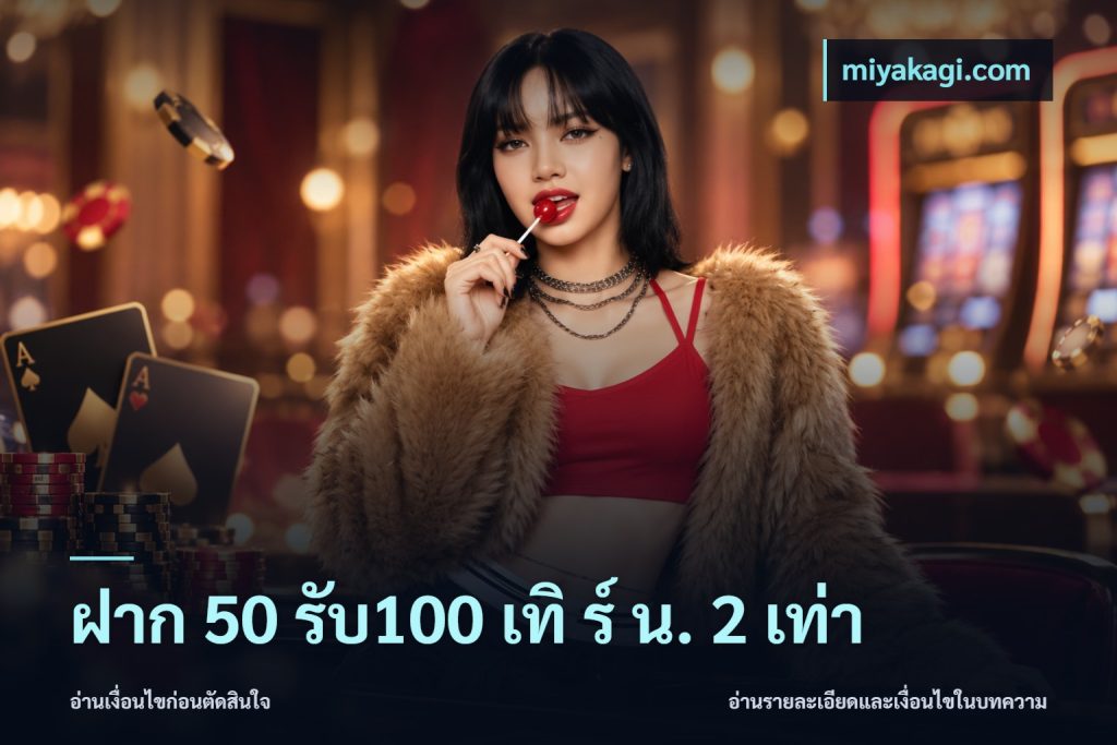 ฝาก 50 รับ100 เทิ ร์ น. 2 เท่า