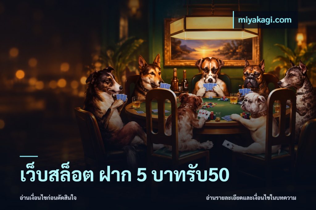 เว็บสล็อต ฝาก 5 บาทรับ50