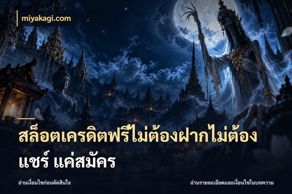 สล็อตเครดิตฟรีไม่ต้องฝากไม่ต้องแชร์ แค่สมัคร สิทธิ์ที่สายโบนัสสนใจกับวิธีรับ กับ miyakagi.com