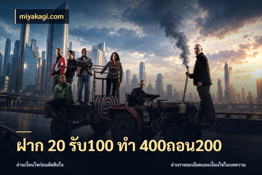 ฝาก 20 รับ100 ทํา 400ถอน200 จับประเด็นยอดรับก่อนเลือกความสนุก กับ miyakagi.com