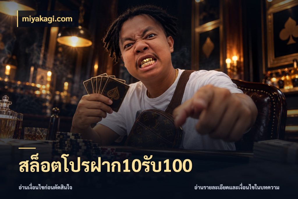 สล็อตโปรฝาก10รับ100 เปิดมุมโปรให้เข้ากับเกมแนวโปรด ในมุม miyakagi.com