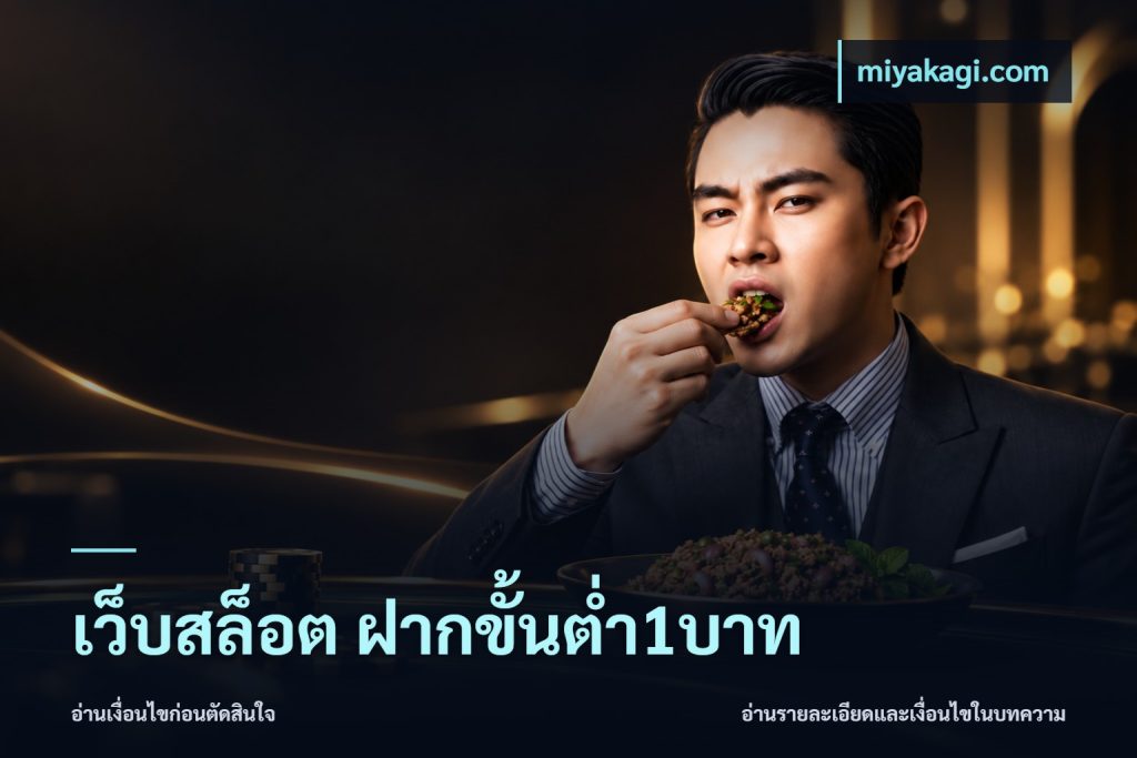 เว็บสล็อต ฝากขั้นต่ำ1บาท