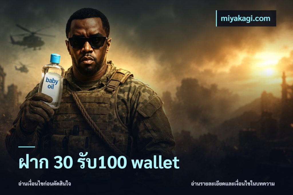ฝาก 30 รับ100 wallet