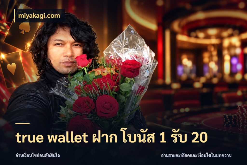 true wallet ฝาก โบนัส 1 รับ 20 เปิดมุมโปรให้เข้ากับเกมแนวโปรด กับ miyakagi.com