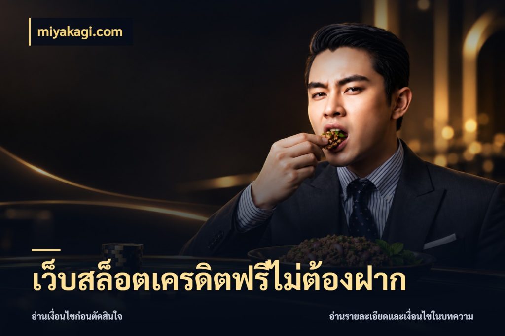 เว็บสล็อตเครดิตฟรีไม่ต้องฝาก สิทธิ์ที่สายโบนัสสนใจกับวิธีรับ กับ miyakagi.com