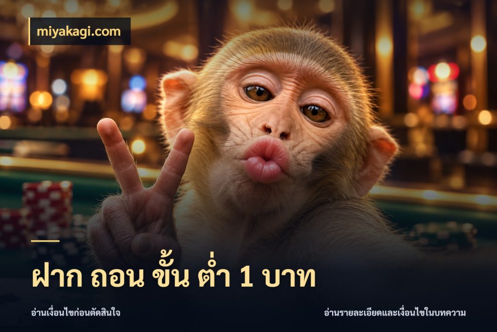 ฝาก ถอน ขั้น ต่ำ 1 บาท จำนวนเริ่มต้นกับสไตล์เกมที่ชอบ ในมุม miyakagi.com