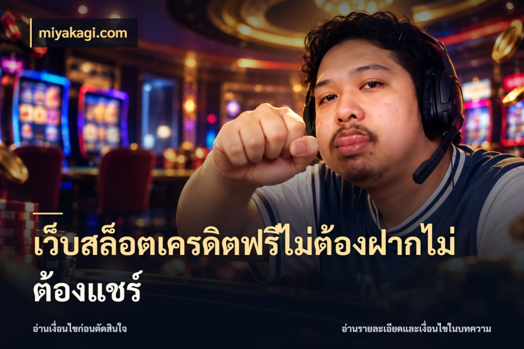เว็บสล็อตเครดิตฟรีไม่ต้องฝากไม่ต้องแชร์