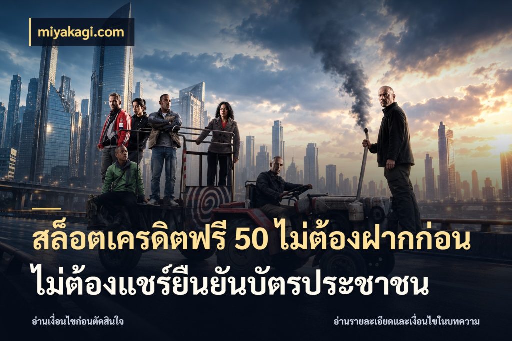 สล็อตเครดิตฟรี 50 ไม่ต้องฝากก่อนไม่ต้องแชร์ยืนยันบัตรประชาชน เลือกสไตล์ความสนุกจากรูปแบบเครดิต สไตล์ miyakagi.com