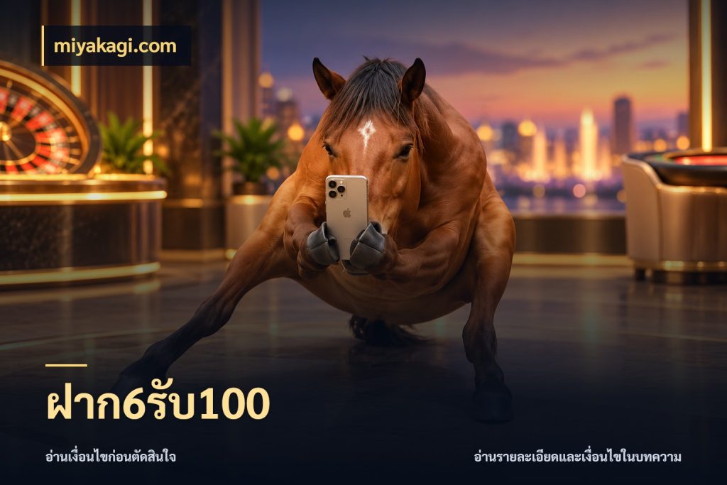 ฝาก6รับ100 โปรกับเกมที่ชอบเลือกให้ตรงสไตล์ กับ miyakagi.com