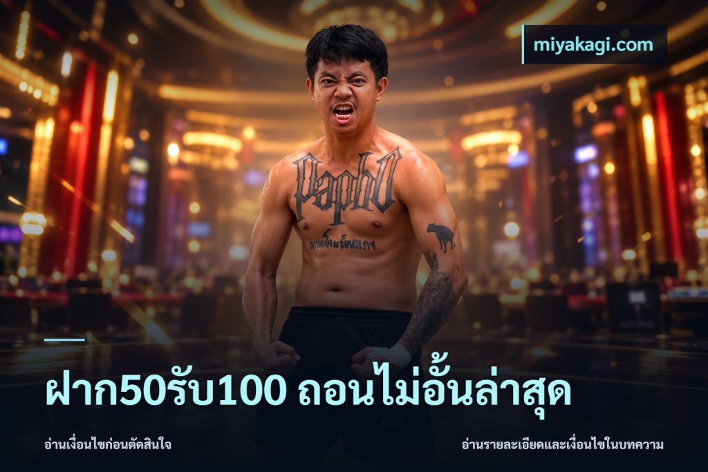 ฝาก50รับ100 ถอนไม่อั้นล่าสุด