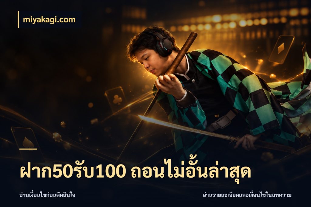 ฝาก50รับ100 ถอนไม่อั้นล่าสุด เครดิตกับรูปแบบโปรที่ตรงใจ สไตล์ miyakagi.com