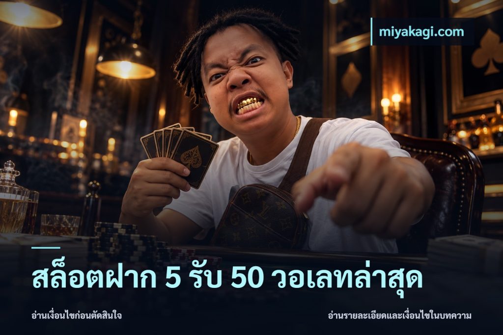 สล็อตฝาก 5 รับ 50 วอเลทล่าสุด