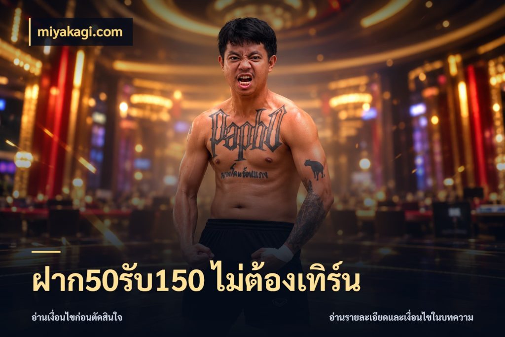 ฝาก50รับ150 ไม่ต้องเทิร์น สนุกกับตัวเลือกโปรในสไตล์ของคุณ สไตล์ miyakagi.com