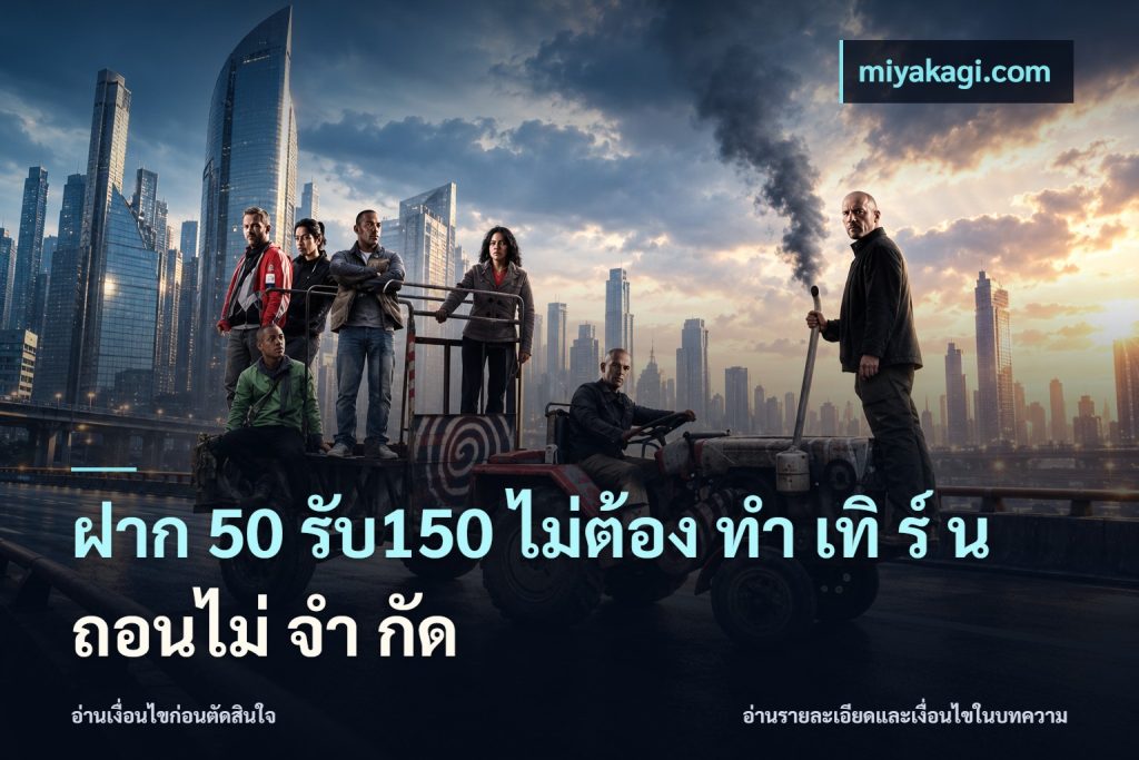 ฝาก 50 รับ150 ไม่ต้อง ทํา เทิ ร์ น ถอนไม่ จํา กัด