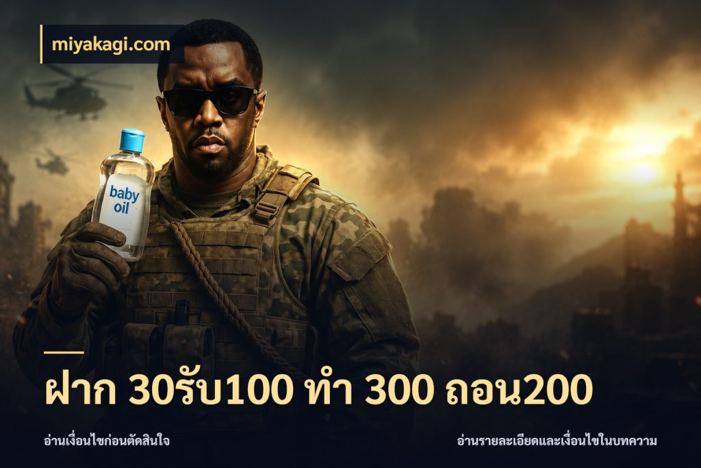 ฝาก 30รับ100 ทํา 300 ถอน200 รูปแบบโบนัสกับสิทธิ์ของสายเกม ในมุม miyakagi.com