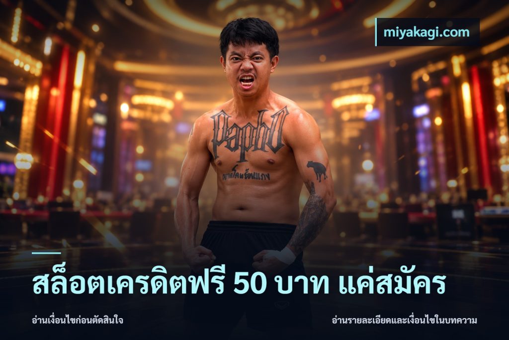 สล็อตเครดิตฟรี 50 บาท แค่สมัคร