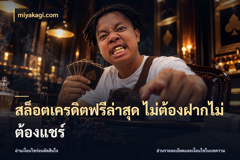 สล็อตเครดิตฟรีล่าสุด ไม่ต้องฝากไม่ต้องแชร์ จับมุมเด่นของเครดิตฟรีให้ตรงใจ สไตล์ miyakagi.com