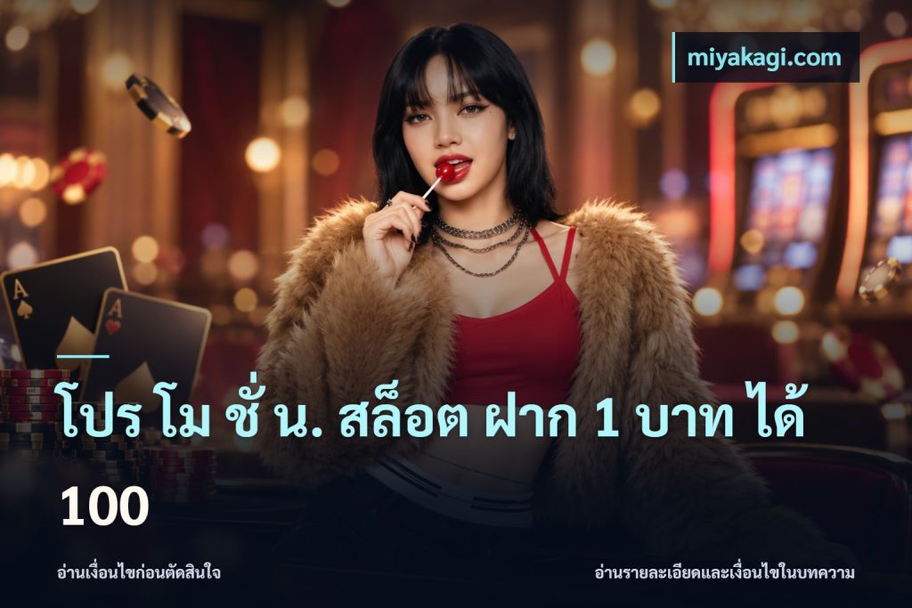 โปร โม ชั่ น. สล็อต ฝาก 1 บาท ได้ 100