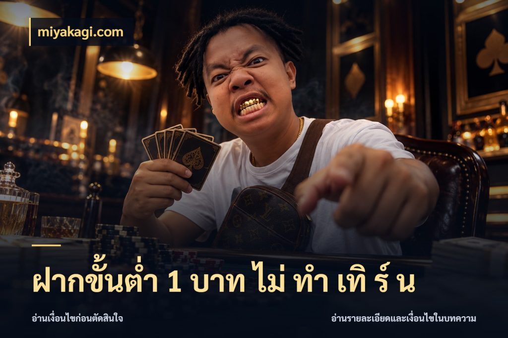 ฝากขั้นต่ำ 1 บาท ไม่ ทำ เทิ ร์ น เปิดมุมยอดเริ่มต้นสำหรับคนชอบเกม กับ miyakagi.com