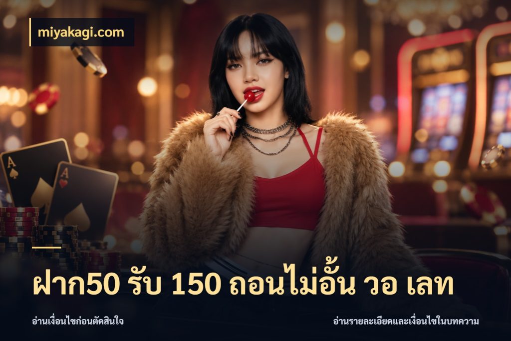 ฝาก50 รับ 150 ถอนไม่อั้น วอ เลท โปรกับเกมที่ชอบเลือกให้ตรงสไตล์ ในมุม miyakagi.com