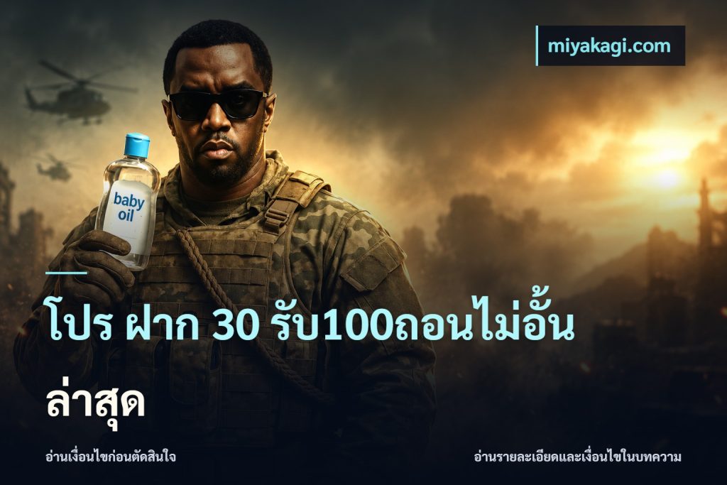 โปร ฝาก 30 รับ100ถอนไม่อั้น ล่าสุด