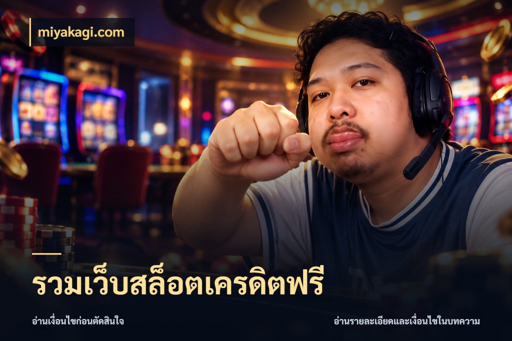 รวมเว็บสล็อตเครดิตฟรี miyakagi.com สีสันของเครดิตฟรีและเกมแนวที่ชอบ