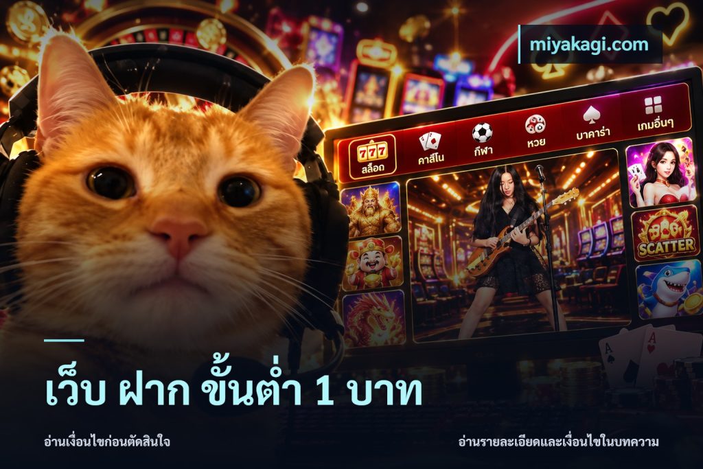 เว็บ ฝาก ขั้นต่ำ 1 บาท