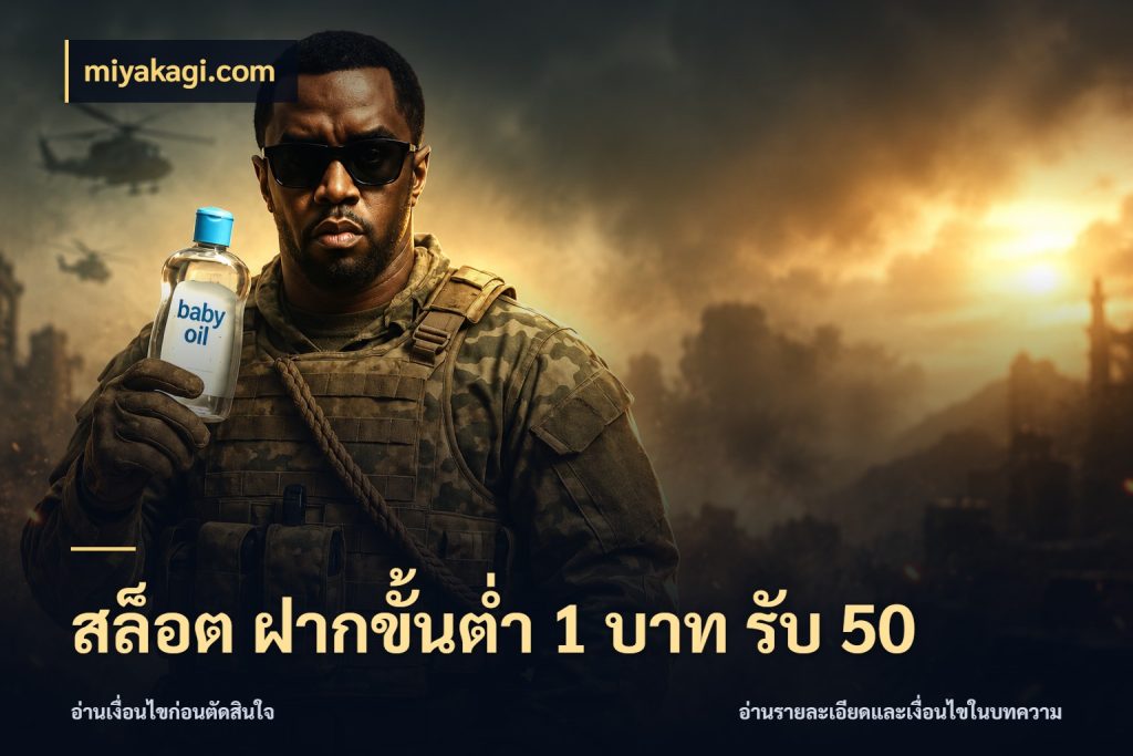 สล็อต ฝากขั้นต่ำ 1 บาท รับ 50 จับคู่โบนัสกับสไตล์เกมที่ชอบ กับ miyakagi.com