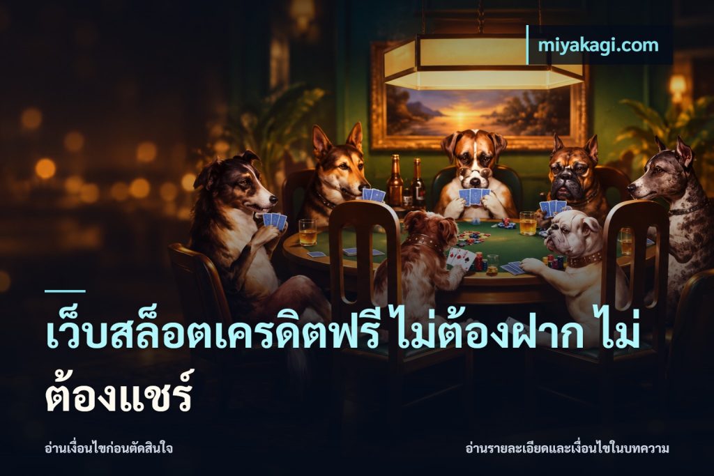 เว็บสล็อตเครดิตฟรี ไม่ต้องฝาก ไม่ต้องแชร์