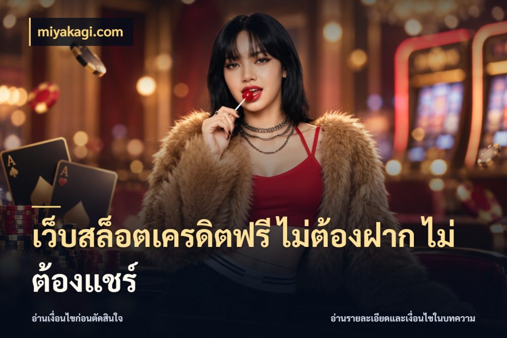 เว็บสล็อตเครดิตฟรี ไม่ต้องฝาก ไม่ต้องแชร์ เครดิตฟรีในมุมที่สายโบนัสสนใจ สไตล์ miyakagi.com