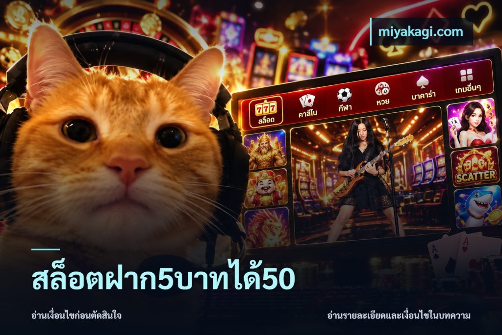 สล็อตฝาก5บาทได้50