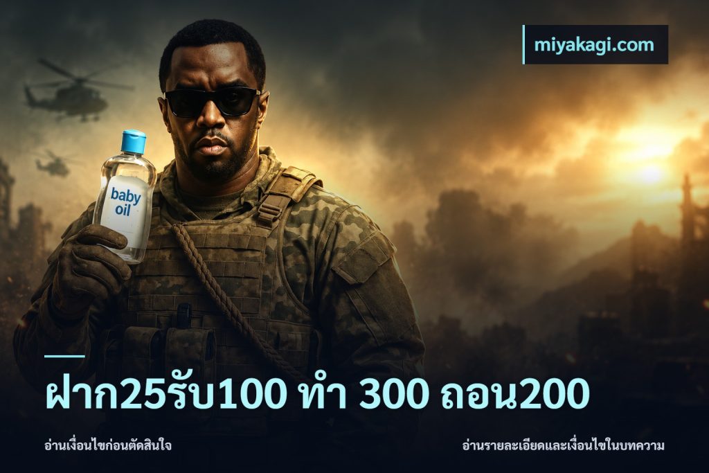ฝาก25รับ100 ทํา 300 ถอน200