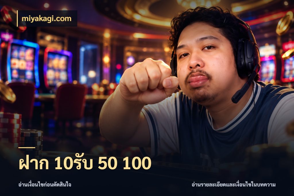 ฝาก 10รับ 50 100 จับคู่โบนัสกับสไตล์เกมที่ชอบ ในมุม miyakagi.com