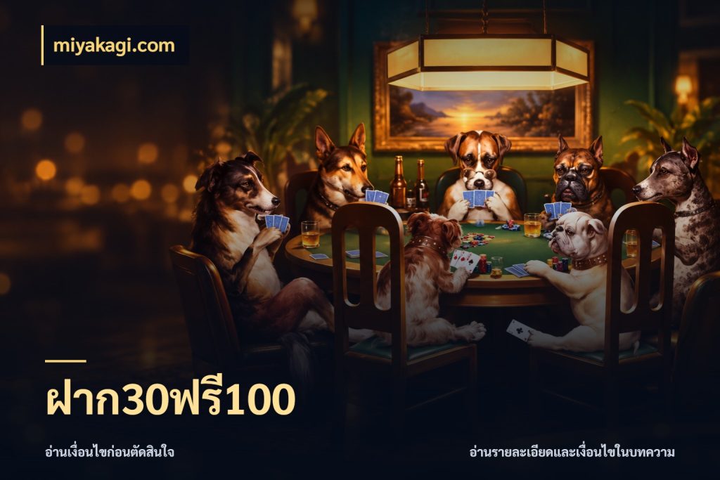 ฝาก30ฟรี100 miyakagi.com รูปแบบโบนัสกับสิทธิ์ของสายเกม