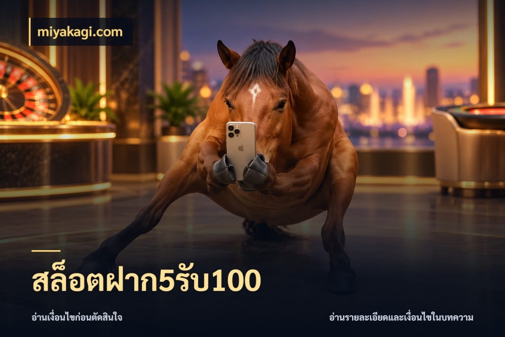 สล็อตฝาก5รับ100 ยอดฝากและยอดรับในมุมของคนชอบลุ้น สไตล์ miyakagi.com