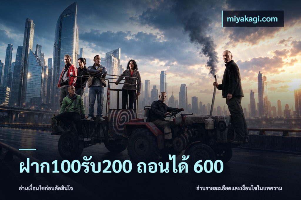 ฝาก100รับ200 ถอนได้ 600