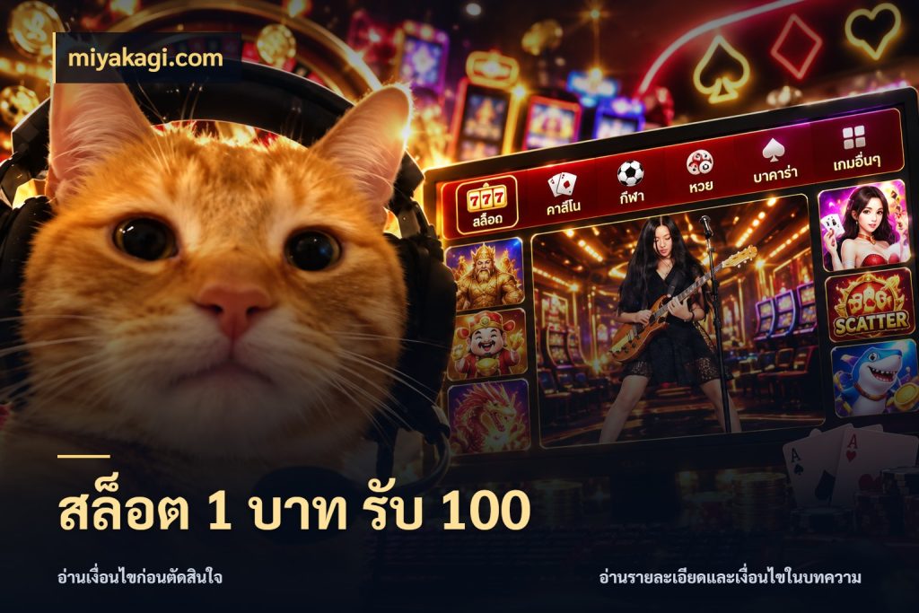 สล็อต 1 บาท รับ 100 จับประเด็นยอดรับก่อนเลือกความสนุก กับ miyakagi.com