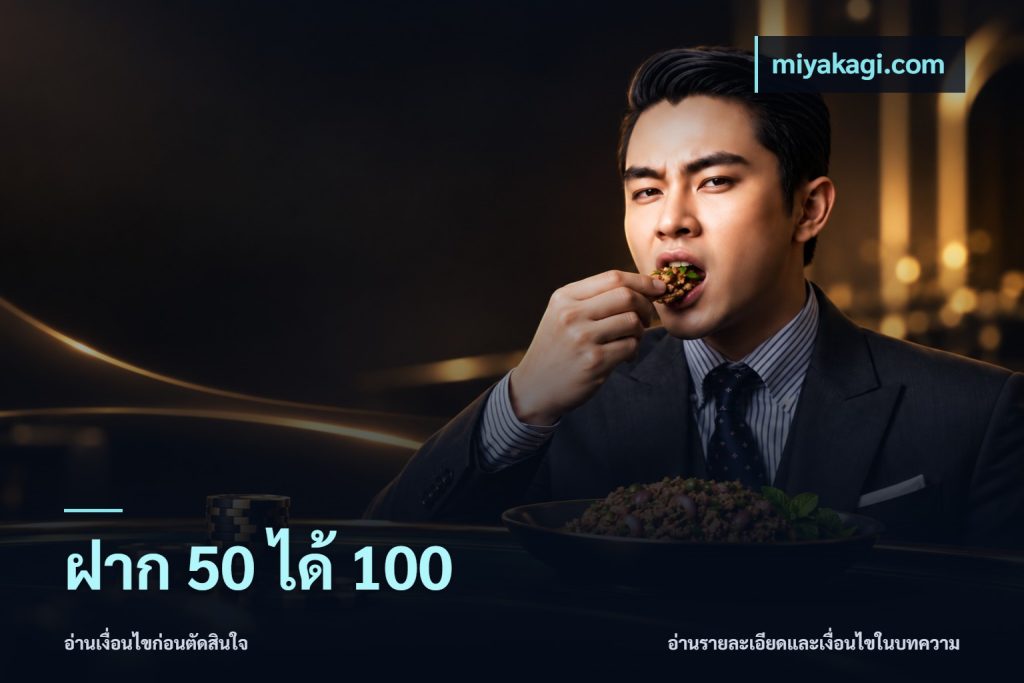 ฝาก 50 ได้ 100