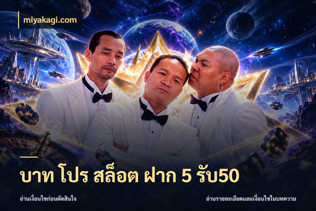 บาท โปร สล็อต ฝาก 5 รับ50 เครดิตกับรูปแบบโปรที่ตรงใจ ในมุม miyakagi.com