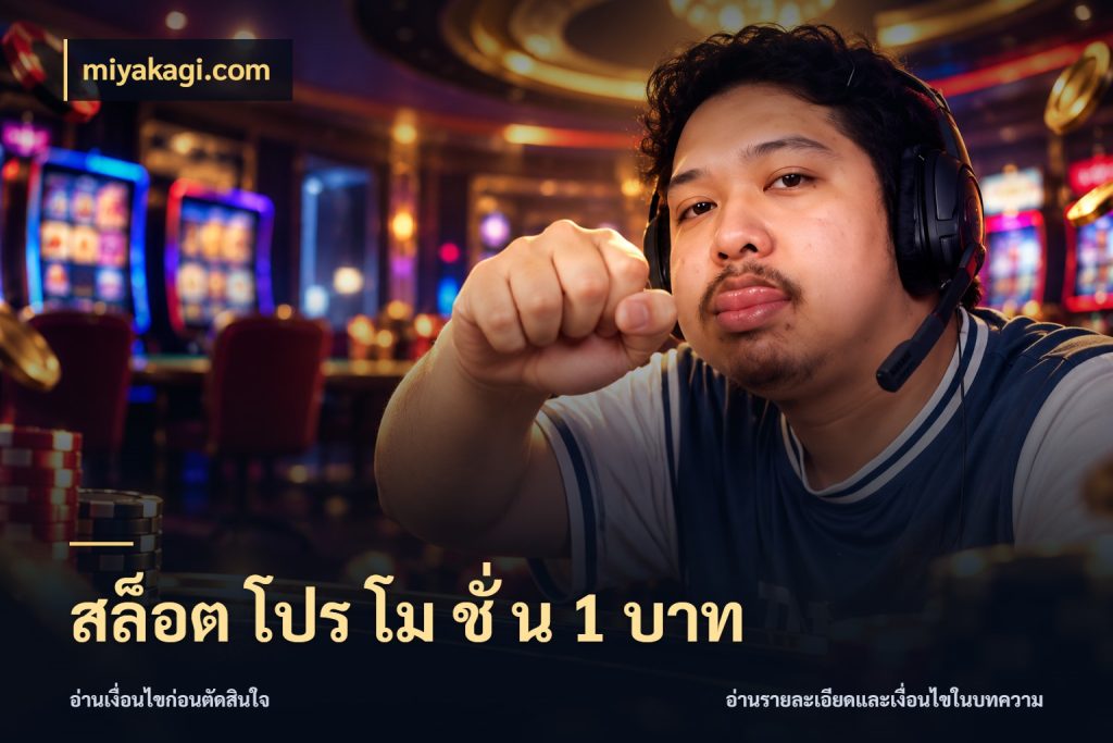 สล็อต โปร โม ชั่ น 1 บาท จำนวนเริ่มต้นกับรายละเอียดที่สายเกมสนใจ ในมุม miyakagi.com