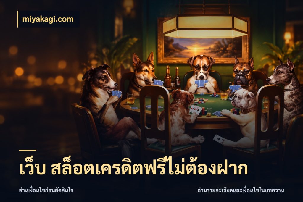 เว็บ สล็อตเครดิตฟรีไม่ต้องฝาก สีสันของเครดิตฟรีและเกมแนวที่ชอบ กับ miyakagi.com