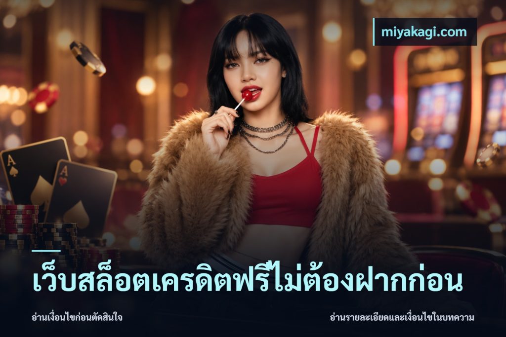 เว็บสล็อตเครดิตฟรีไม่ต้องฝากก่อน